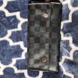 Louis Vuitton Black and Gray Checkered Men's Bag